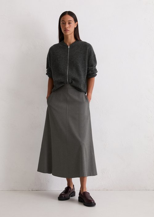 Flared skirt — Medium Grey