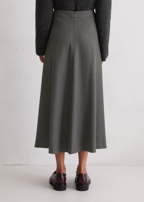 Flared skirt — Medium Grey