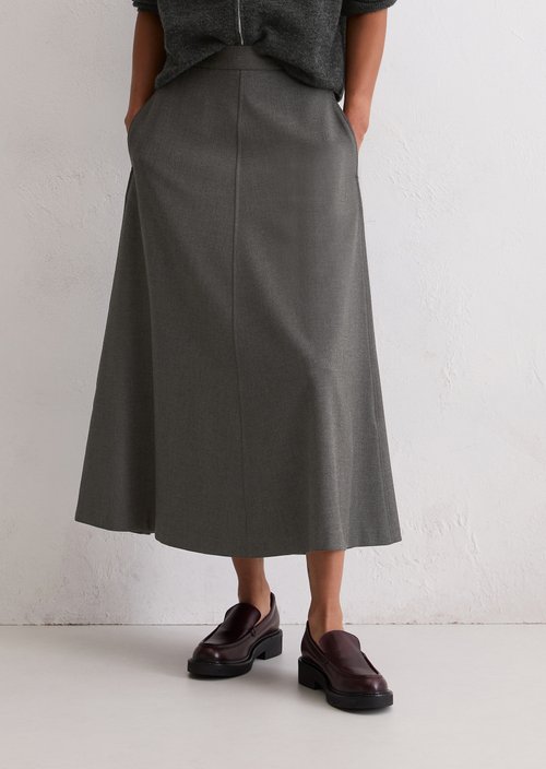 Flared skirt — Medium Grey