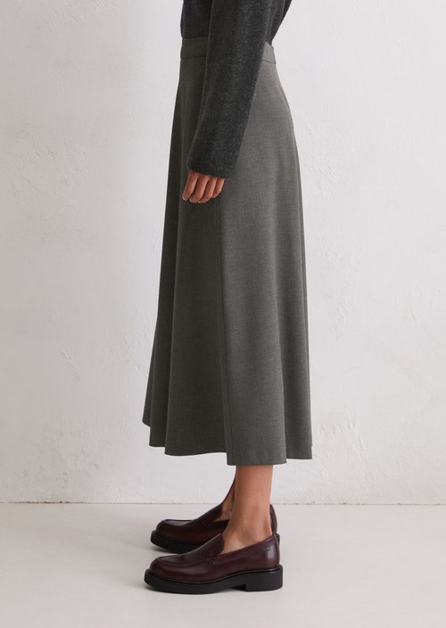 Flared skirt — Medium Grey