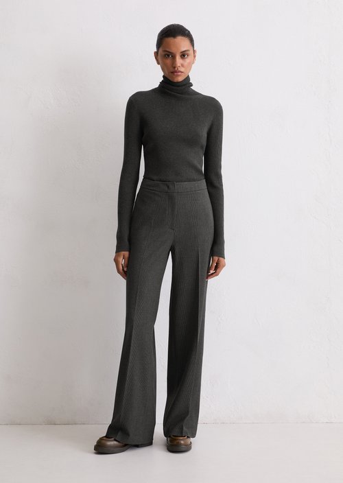 Long Leg Culotte ankle length — Dark Grey