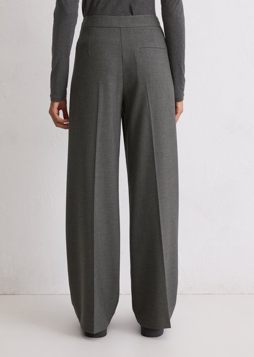 Long Leg Culotte ankle length — Medium Grey