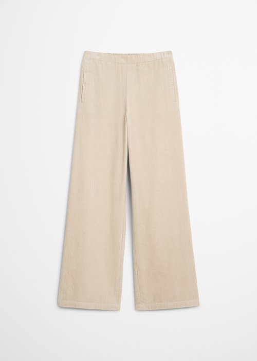 Relaxed corduroy trousers — Light Oat