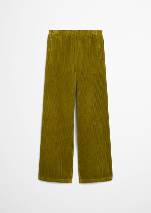 Relaxed corduroy trousers — Deep Pea