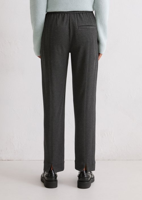 Twill jersey pants regular — Dark Grey