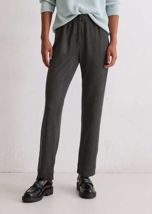 Twill jersey pants regular — Dark Grey