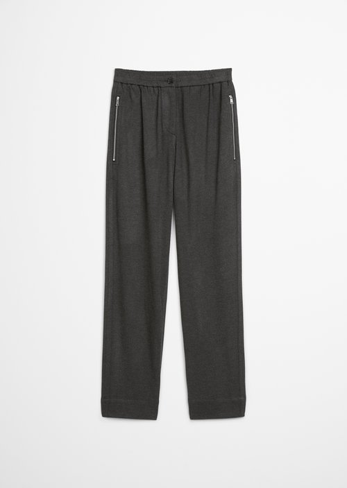 Twill jersey pants regular — Dark Grey