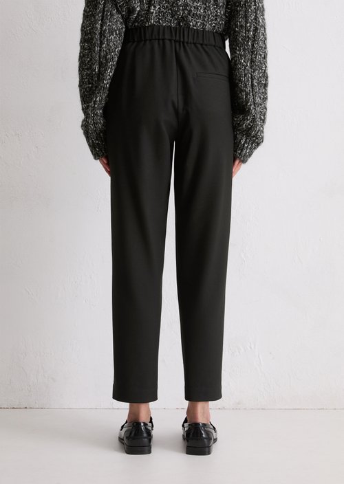 Flannel pants regular — Black