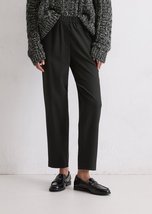Flannel pants regular — Black