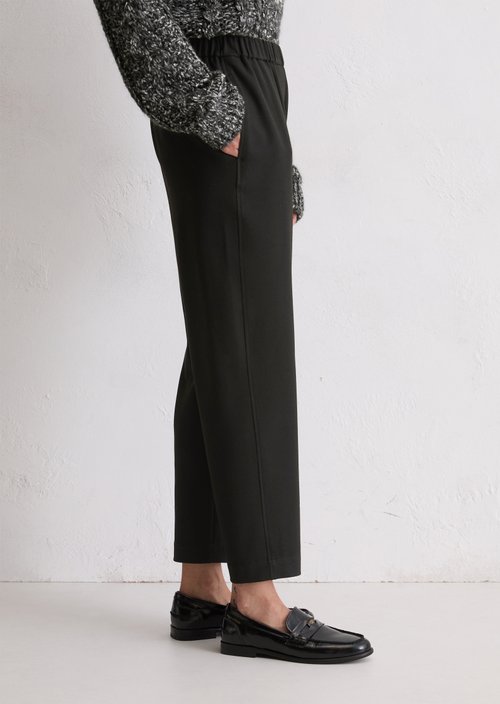 Flannel pants regular — Black