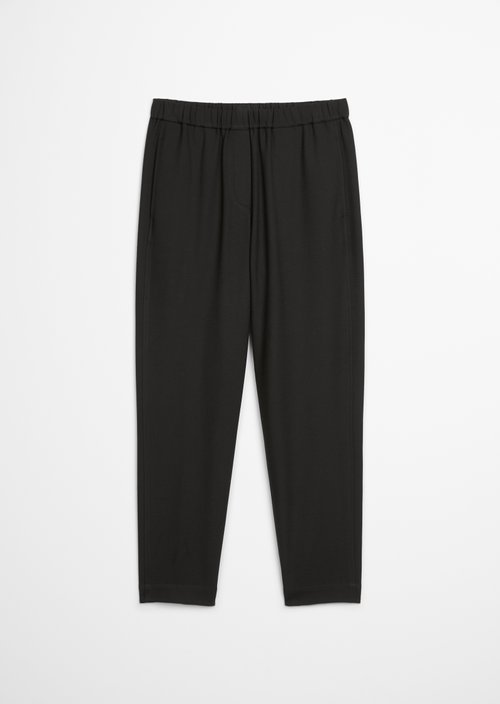 Flannel pants regular — Black