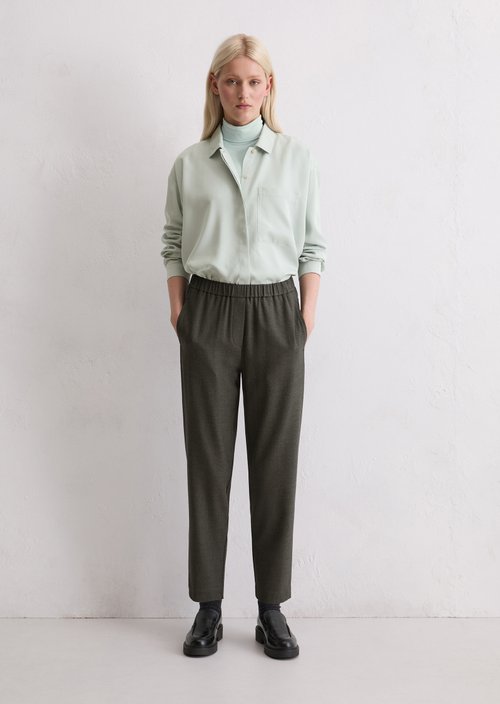 Flannel pants regular — Medium Grey