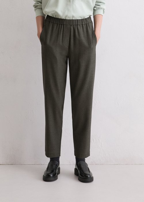 Flannel pants regular — Medium Grey