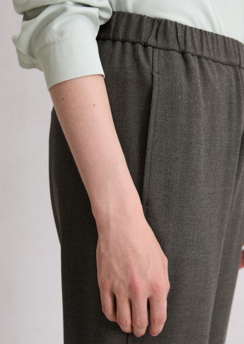 Flannel pants regular — Medium Grey