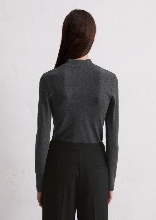 Longsleeve regular — Dark Grey Melange