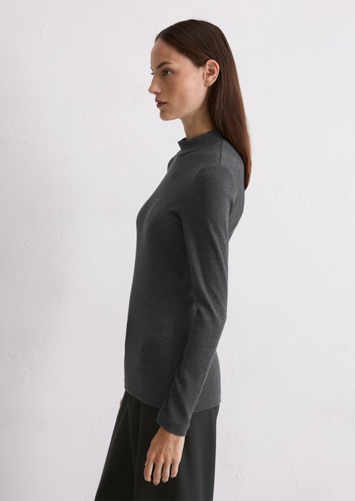 Longsleeve regular — Dark Grey Melange