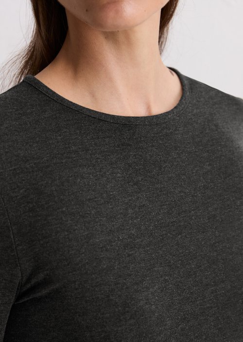 Longsleeve regular — Dark Grey Melange