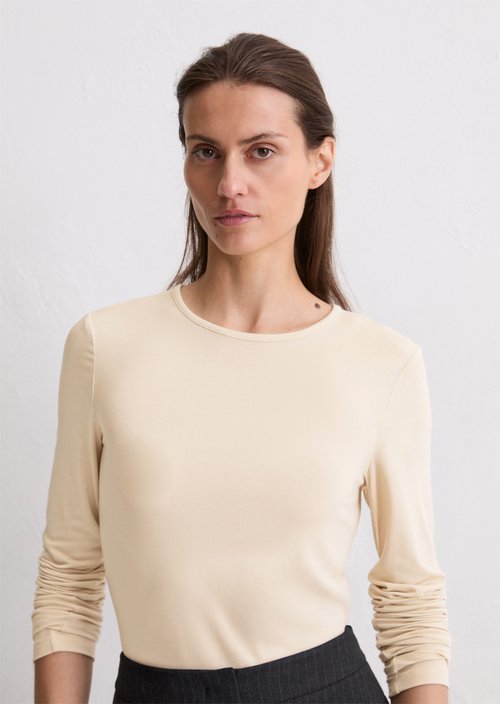 Longsleeve regular — Light Oat