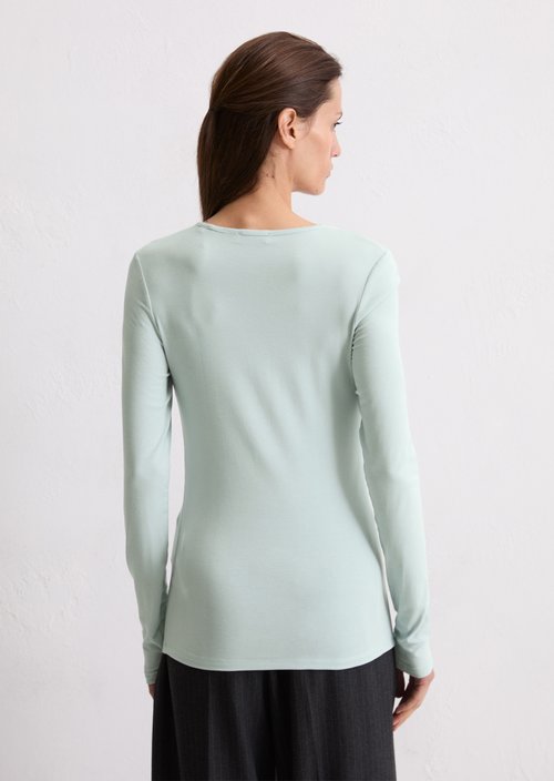 Longsleeve regular — Silvery Blue