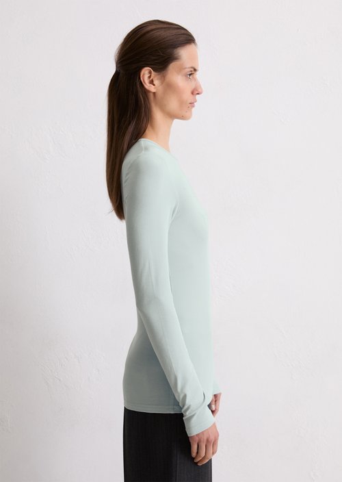 Longsleeve regular — Silvery Blue