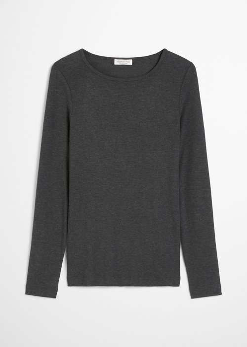 Longsleeve regular — Dark Grey Melange