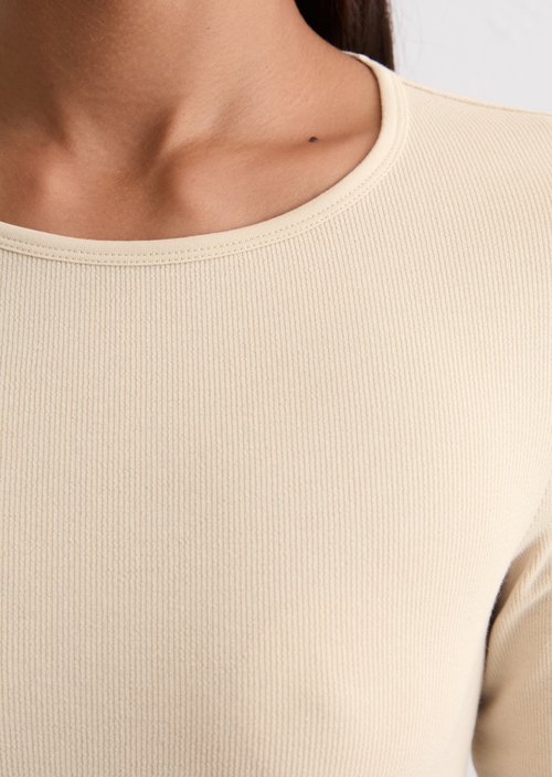 Longsleeve regular — Light Oat