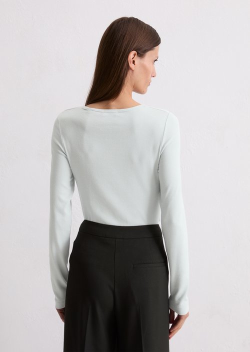 Longsleeve regular — Silvery Blue