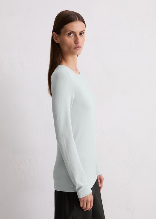 Longsleeve regular — Silvery Blue