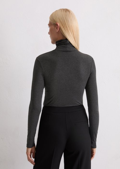 Longsleeve regular — Dark Grey Melange