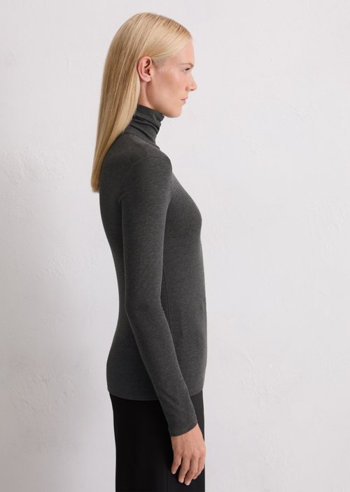 Longsleeve regular — Dark Grey Melange