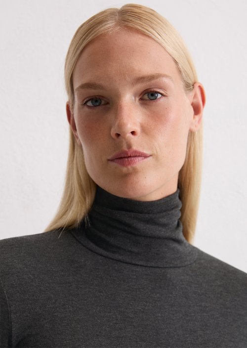 Longsleeve regular — Dark Grey Melange