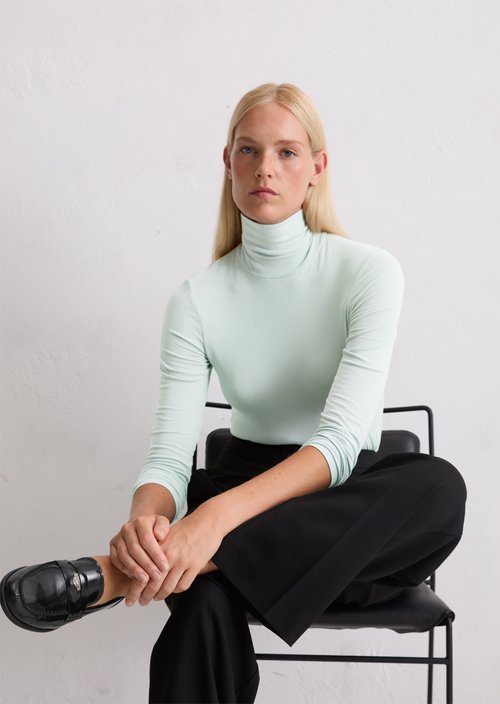 Longsleeve regular — Silvery Blue