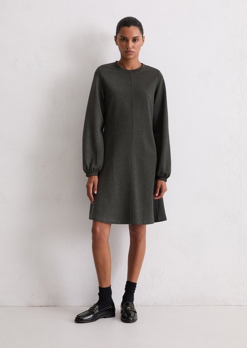 Jersey dress regular — Dark Grey Melange