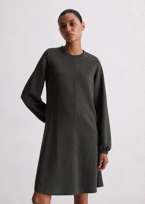 Jersey dress regular — Dark Grey Melange
