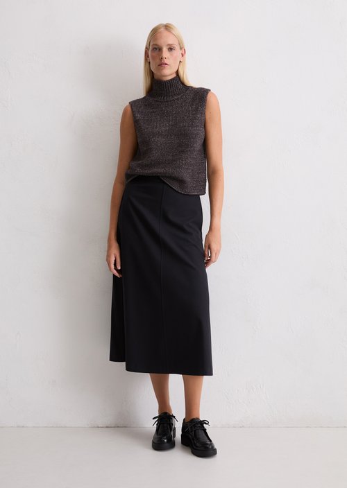 Sleeveless sweater loose — Dark Coffee