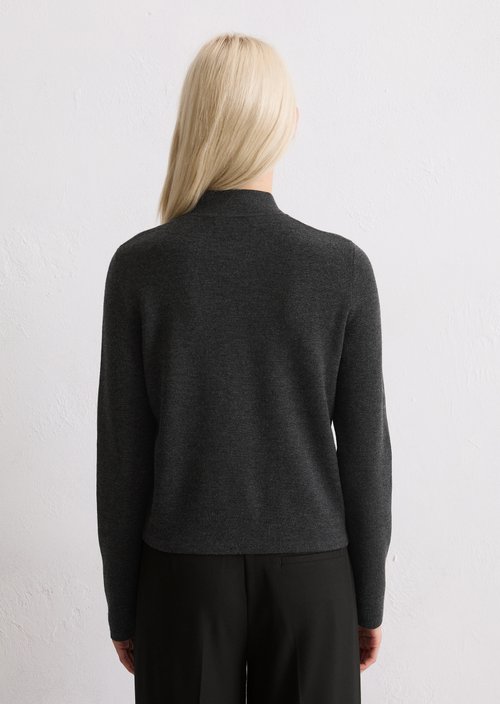 Cardigan slim — Dark Grey Melange