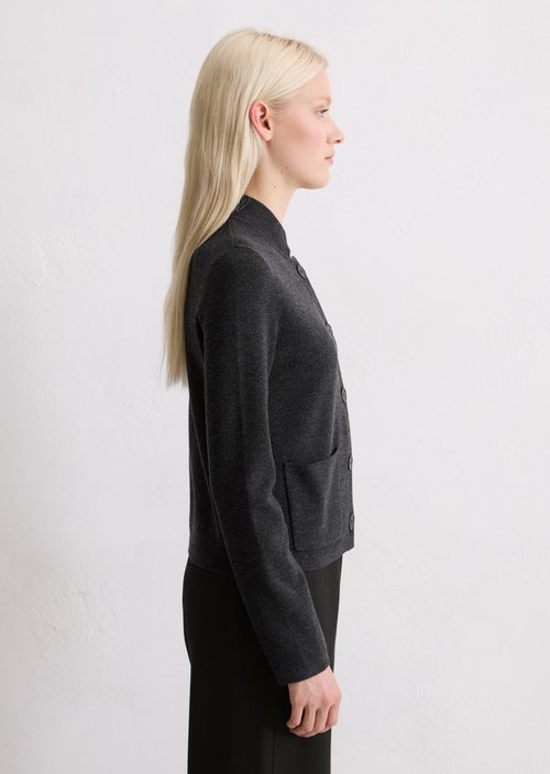 Cardigan slim — Dark Grey Melange