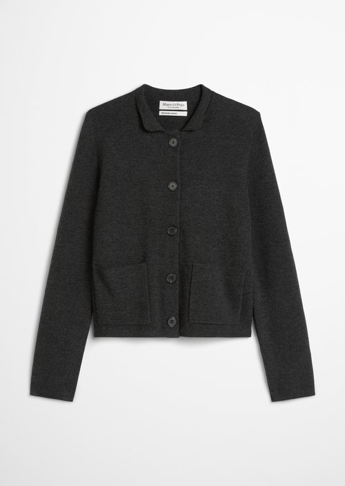 Cardigan slim — Dark Grey Melange