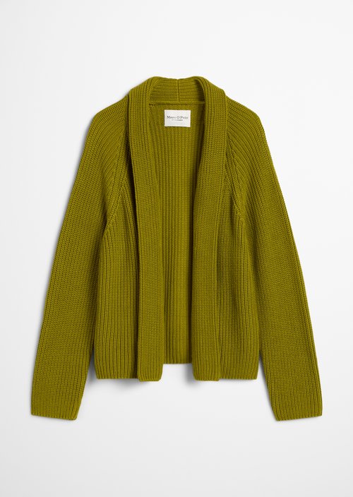 DfC Cardigan regular — Bright Pea