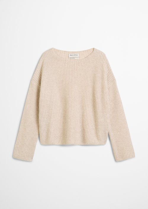 Knitted sweater oversized — Light Oat