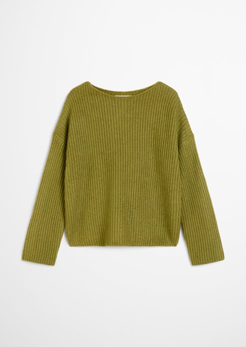 Knitted sweater oversized — Deep Pea