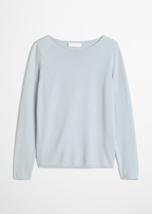 Regular fine knit sweater — Glacial Blue