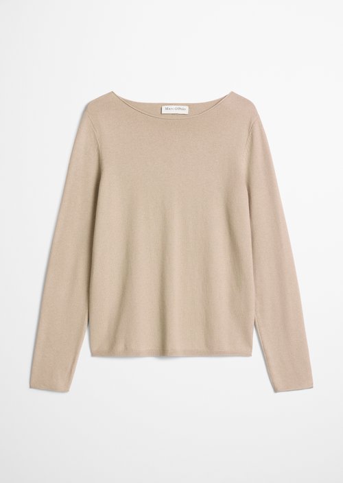 Regular fine knit sweater — Earthy Taupe
