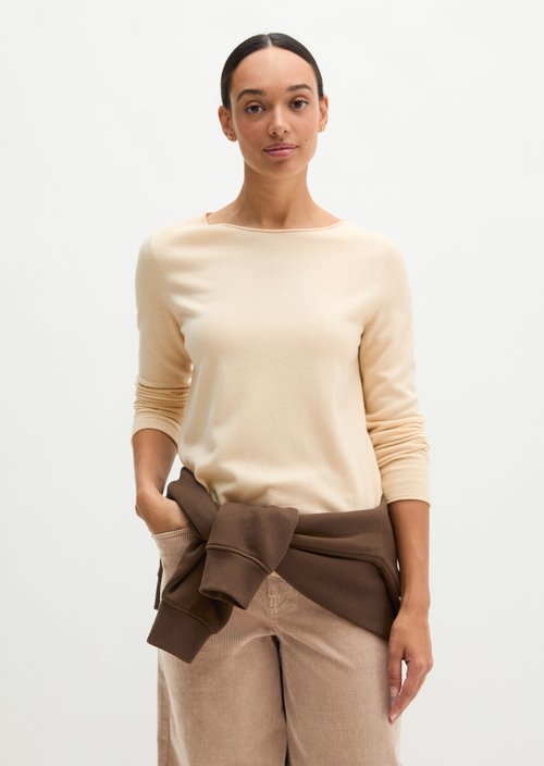 Regular fine knit sweater — Smokey Sands