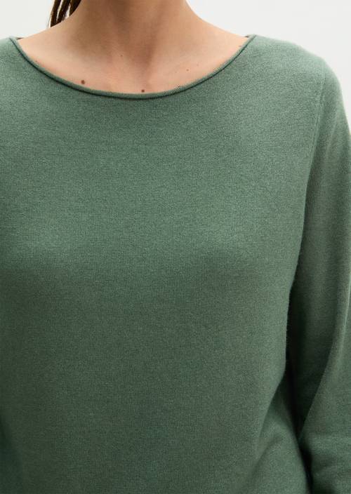 Pull-over en maille fine regular Quiet Pine en vue détaillée
