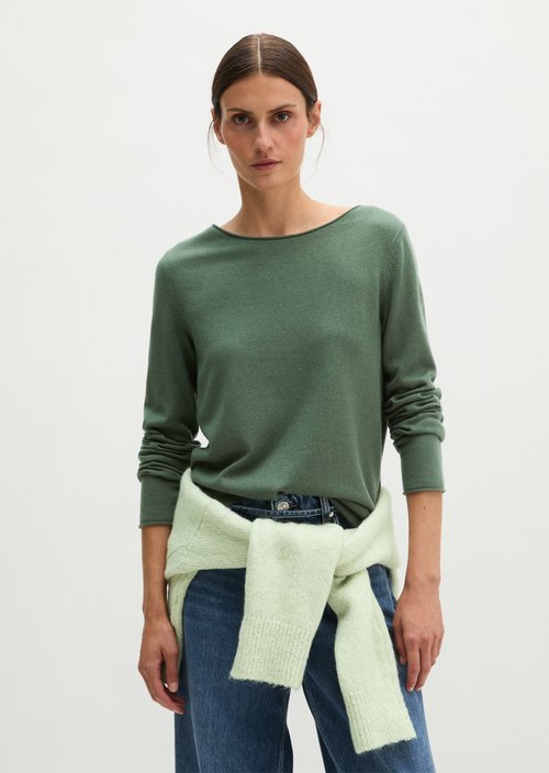 Regular fine knit sweater — Quiet Pine