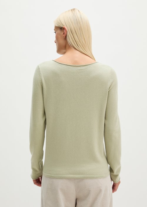 Regular fine knit sweater — Smooth Sage