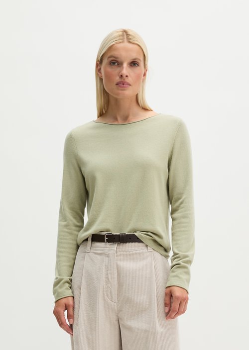 Regular fine knit sweater — Smooth Sage