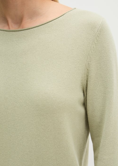 Regular fine knit sweater — Smooth Sage