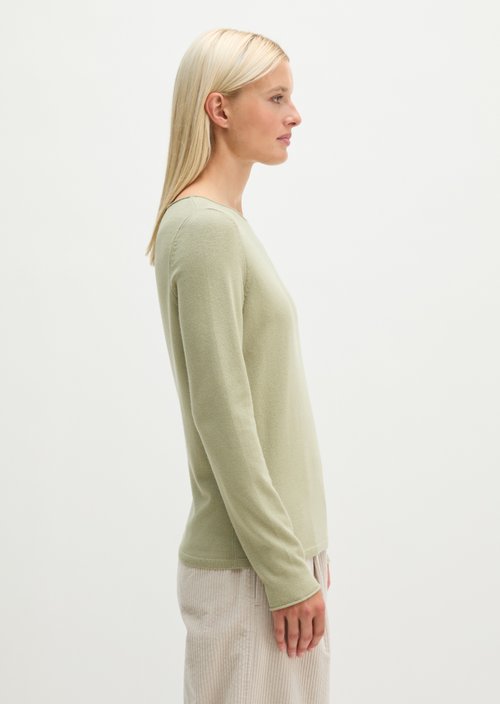 Regular fine knit sweater — Smooth Sage